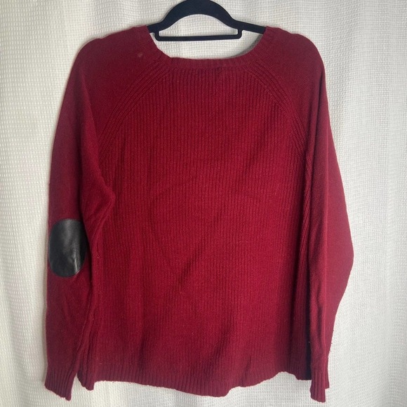 J.Crew |‎ 100% Wool Maroon Sweater Large - Picture 4 of 6